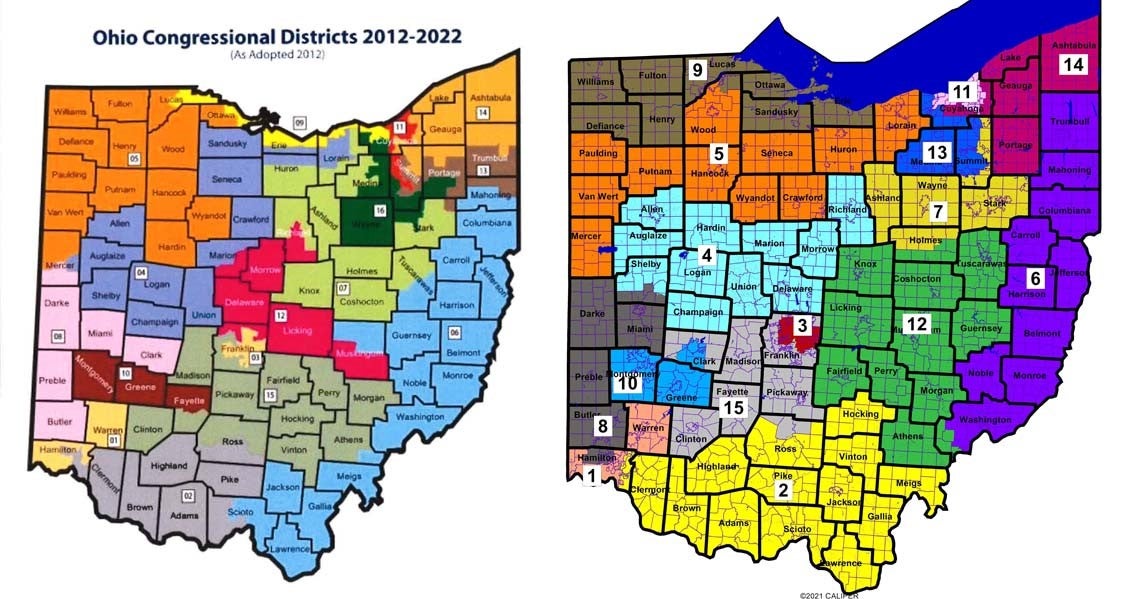 New Ohio Congressional District Map Ohio's Electric Cooperatives